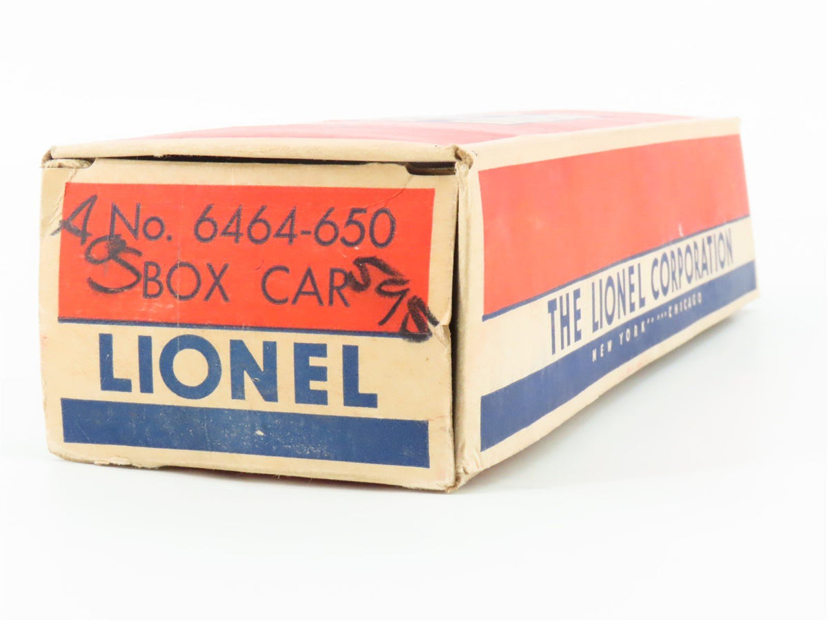 O Gauge 3-Rail Lionel 6464-650 D&amp;RGW Rio Grande Single Door Box Car #6464650