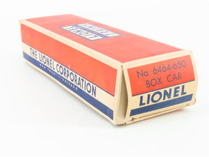 O Gauge 3-Rail Lionel 6464-650 D&RGW Rio Grande Single Door Box Car #6464650