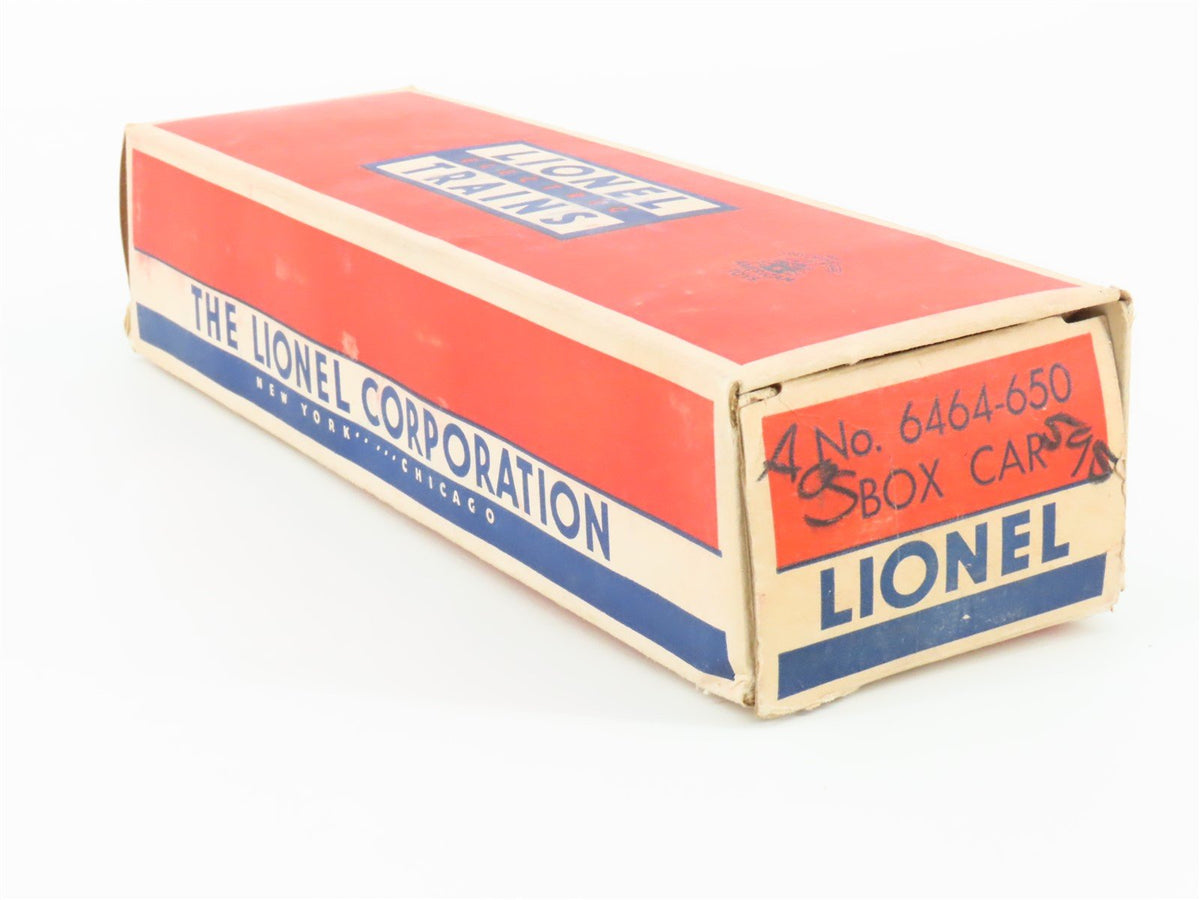 O Gauge 3-Rail Lionel 6464-650 D&amp;RGW Rio Grande Single Door Box Car #6464650