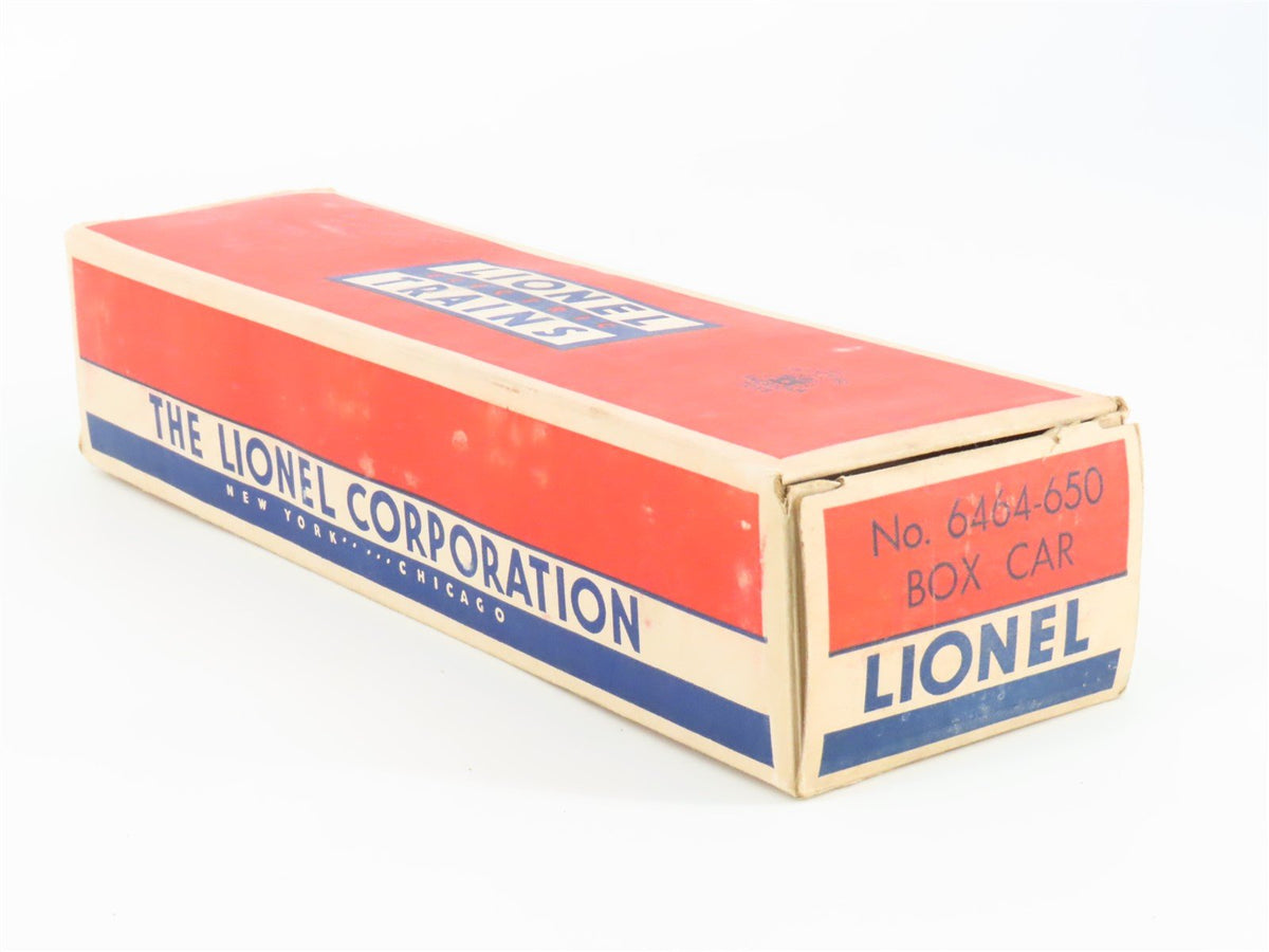 O Gauge 3-Rail Lionel 6464-650 D&amp;RGW Rio Grande Single Door Box Car #6464650