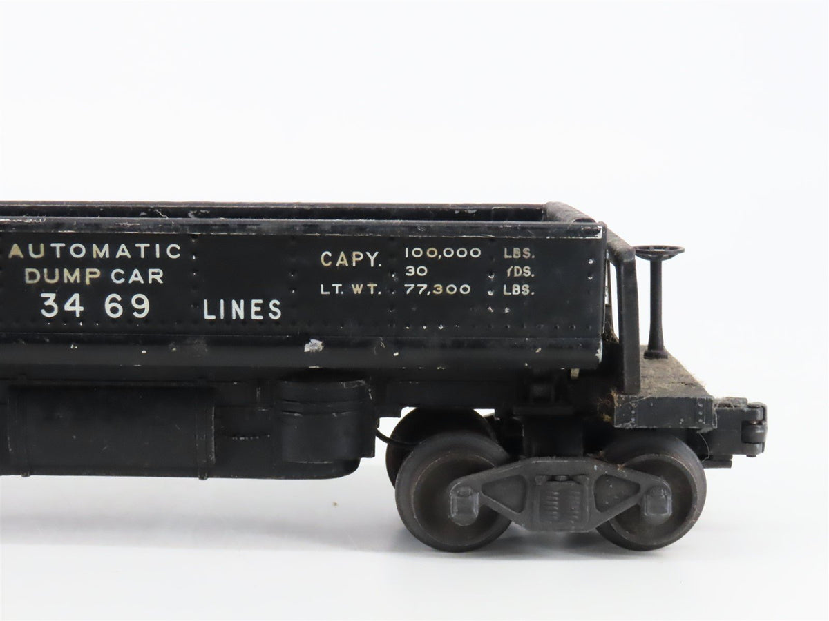 O Gauge 3-Rail Lionel 3469 Lionel Lines Automatic Dumping Ore Car #3469