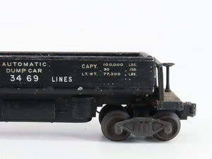 O Gauge 3-Rail Lionel 3469 Lionel Lines Automatic Dumping Ore Car #3469