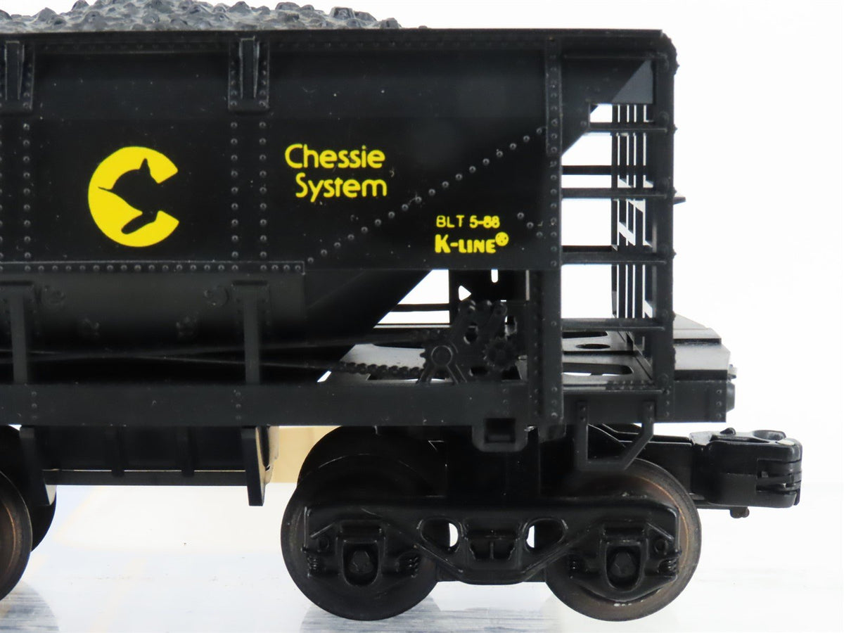 O Gauge 3-Rail K-Line K-6711 B&amp;O Chessie System Ore Car w/Load #6711