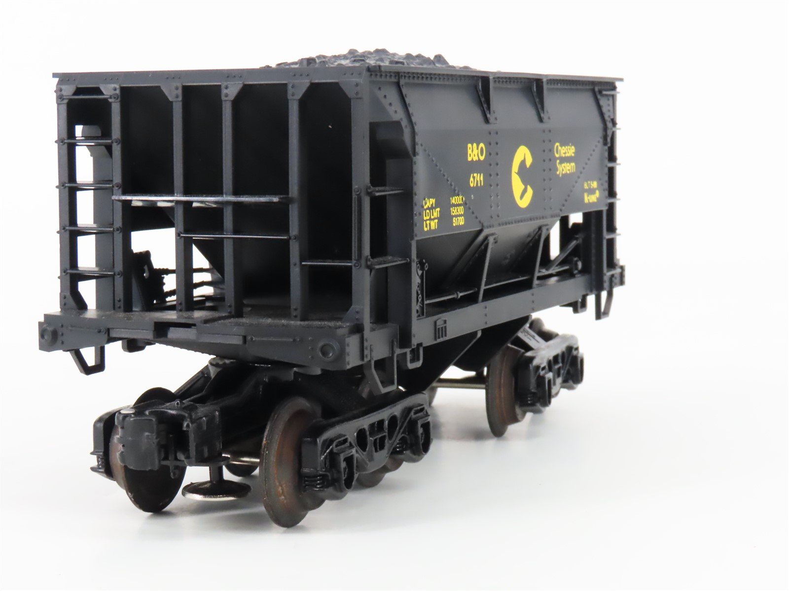 O Gauge 3-Rail K-Line K-6711 B&O Chessie System Ore Car w/Load #6711