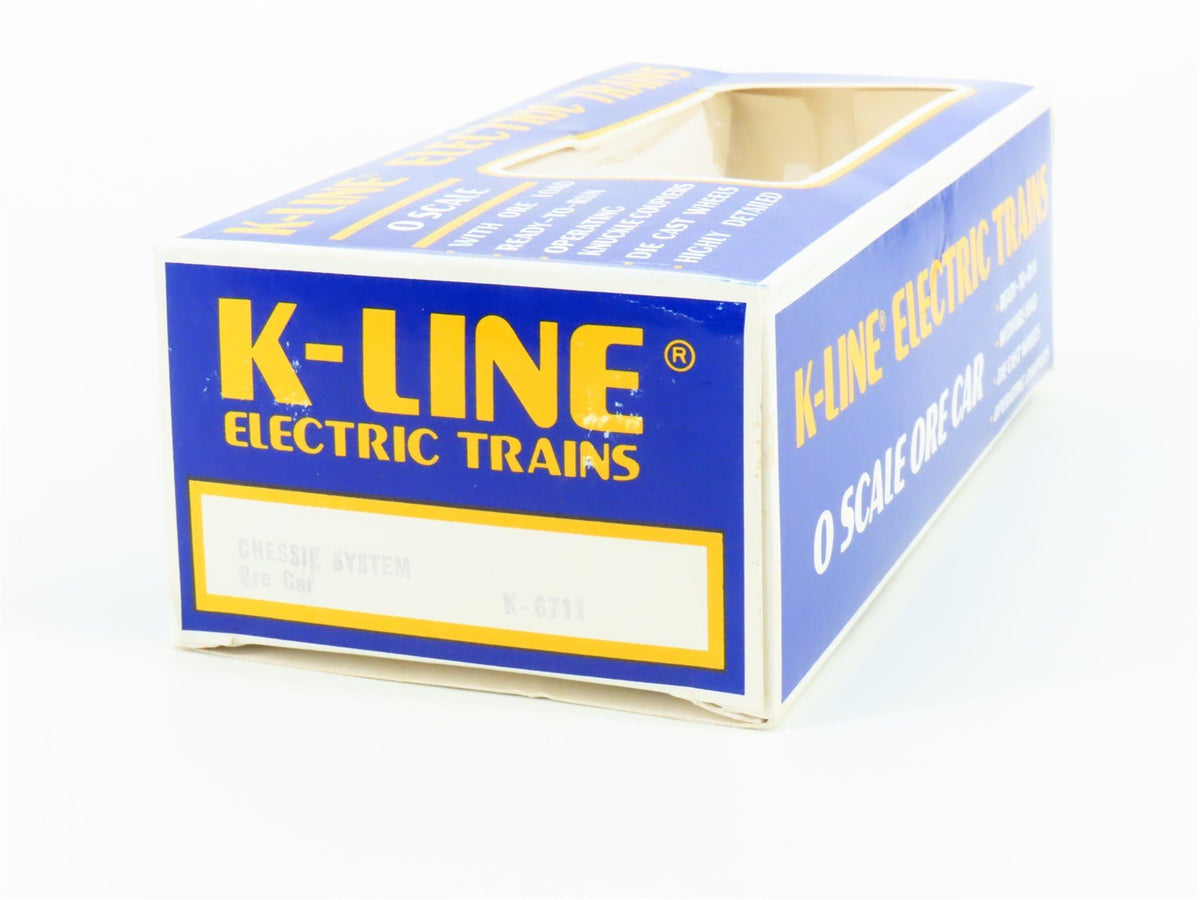 O Gauge 3-Rail K-Line K-6711 B&amp;O Chessie System Ore Car w/Load #6711