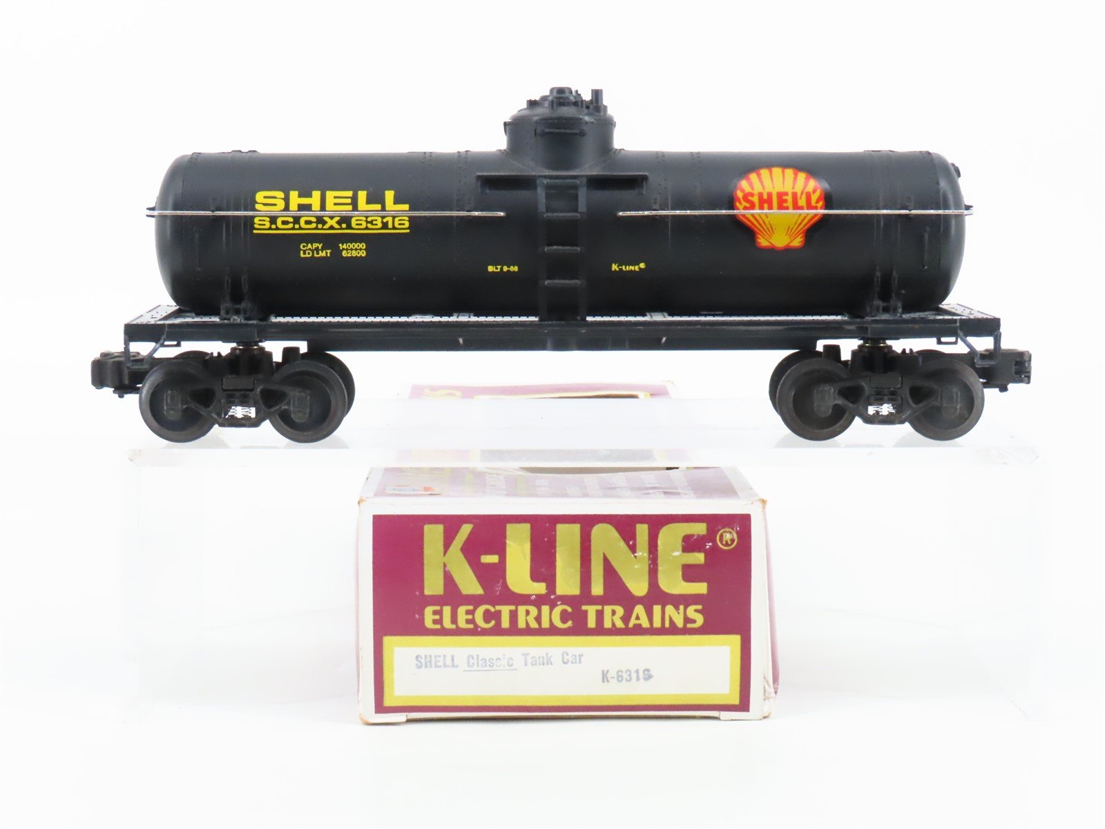 O Gauge 3-Rail K-Line K-6316 SCCX Shell Single Dome Tank Car #6316