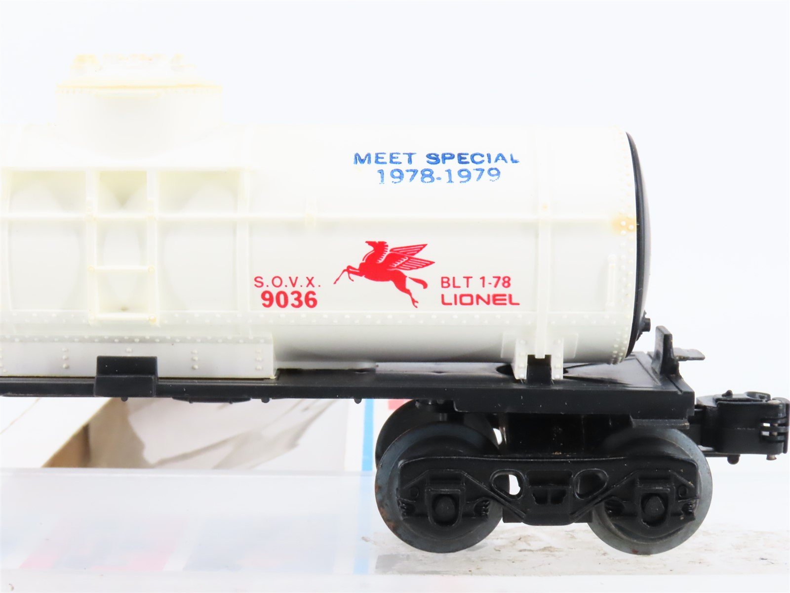 O Gauge 3-Rail Lionel LCCA Meet Special 1978-1979 SOVX Mobilgas Tank Car #9036