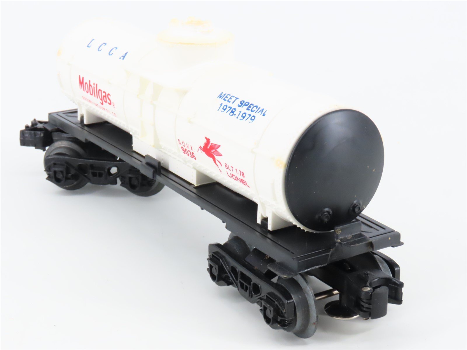 O Gauge 3-Rail Lionel LCCA Meet Special 1978-1979 SOVX Mobilgas Tank Car #9036