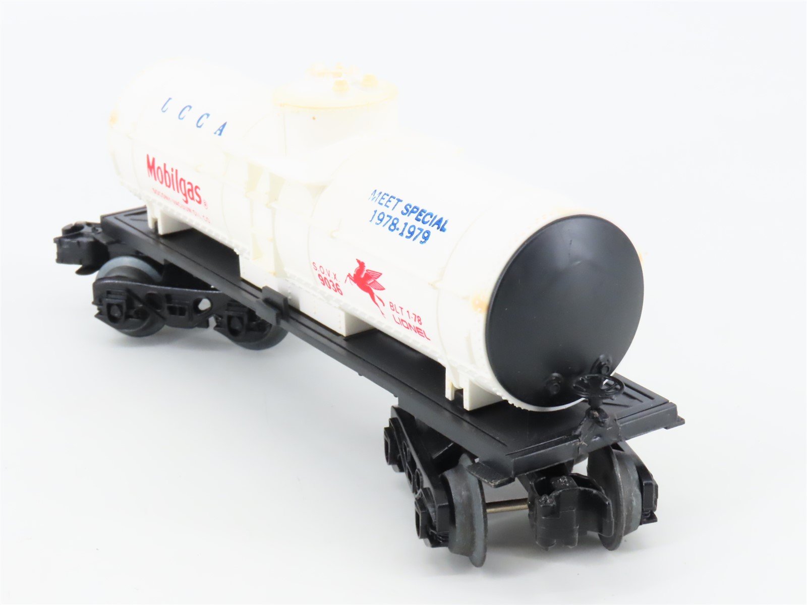 O Gauge 3-Rail Lionel LCCA Meet Special 1978-1979 SOVX Mobilgas Tank Car #9036