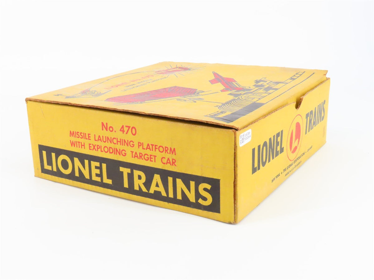 O Gauge 3-Rail Lionel 470 Missile Launching Platform w/Exploding Target Car