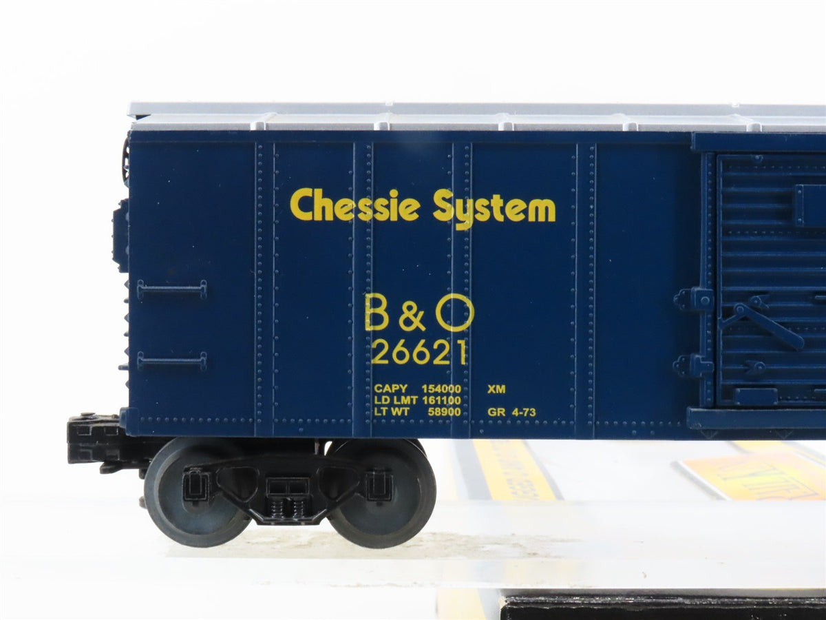 O Gauge 3-Rail MTH Rail King 30-7417 B&amp;O Chessie System Box Car #26621