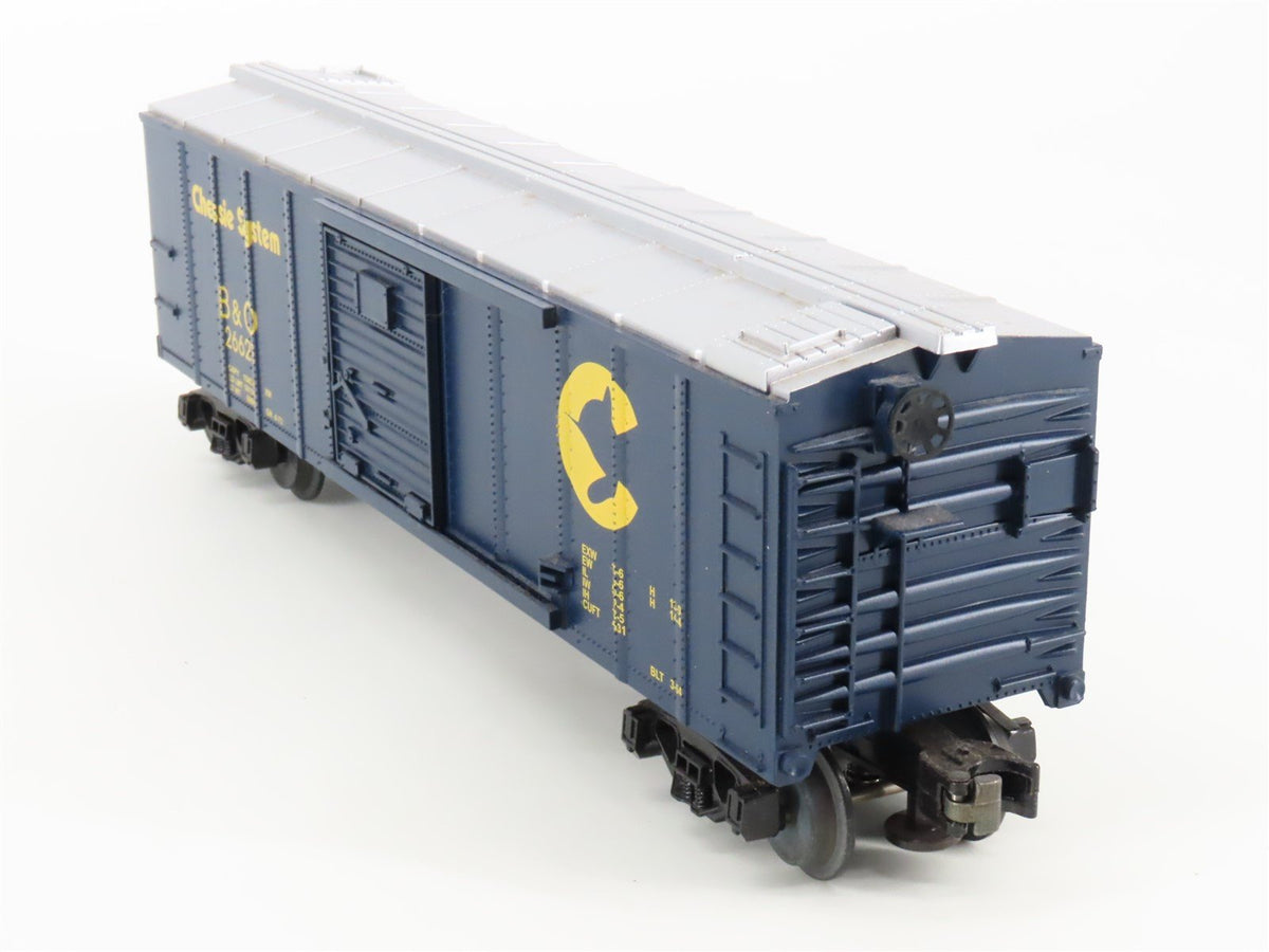 O Gauge 3-Rail MTH Rail King 30-7417 B&amp;O Chessie System Box Car #26621