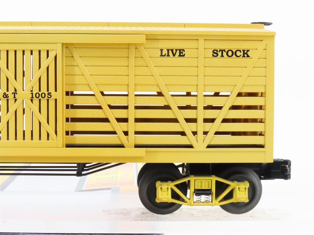 O Gauge 3-Rail MTH Rail King 30-7145 V&amp;T Virginia &amp; Truckee Stock Car #1005