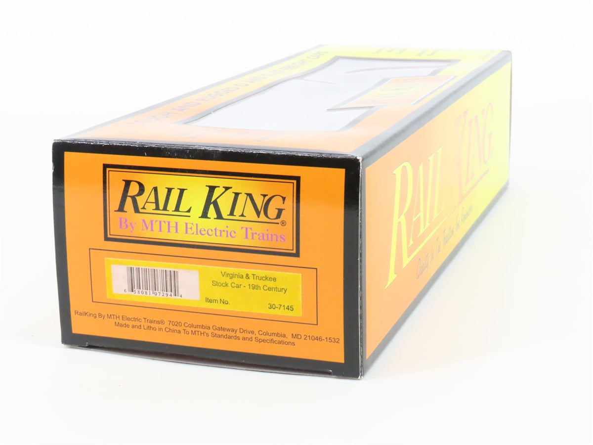 O Gauge 3-Rail MTH Rail King 30-7145 V&amp;T Virginia &amp; Truckee Stock Car #1005