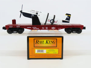O Gauge 3-Rail MTH Rail King 30-76051 USAF Flat Car #40194 w/Airplane