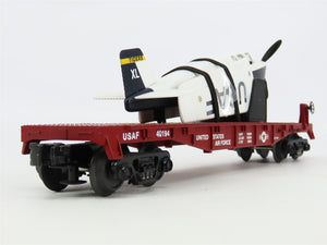 O Gauge 3-Rail MTH Rail King 30-76051 USAF Flat Car #40194 w/Airplane