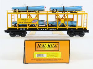 O Gauge 3-Rail MTH Rail King 30-76139 CNW Auto Carrier # 46504 w/1959 Cadillacs