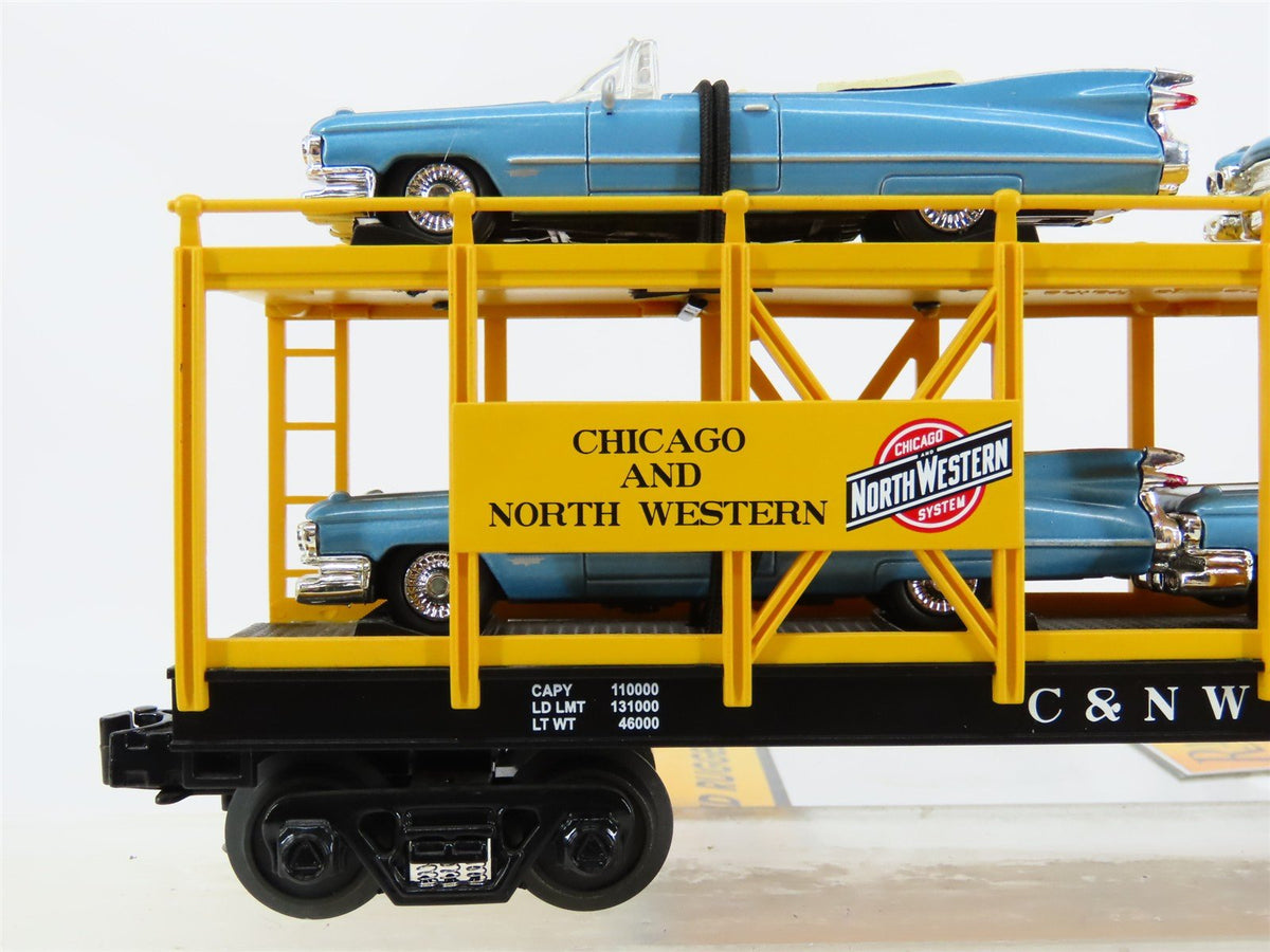 O Gauge 3-Rail MTH Rail King 30-76139 CNW Auto Carrier # 46504 w/1959 Cadillacs
