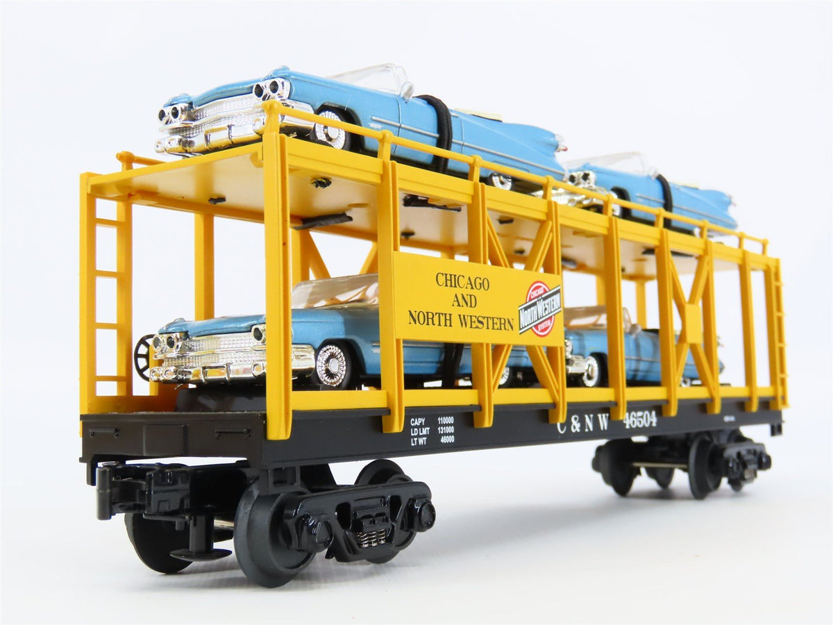 O Gauge 3-Rail MTH Rail King 30-76139 CNW Auto Carrier # 46504 w/1959 Cadillacs