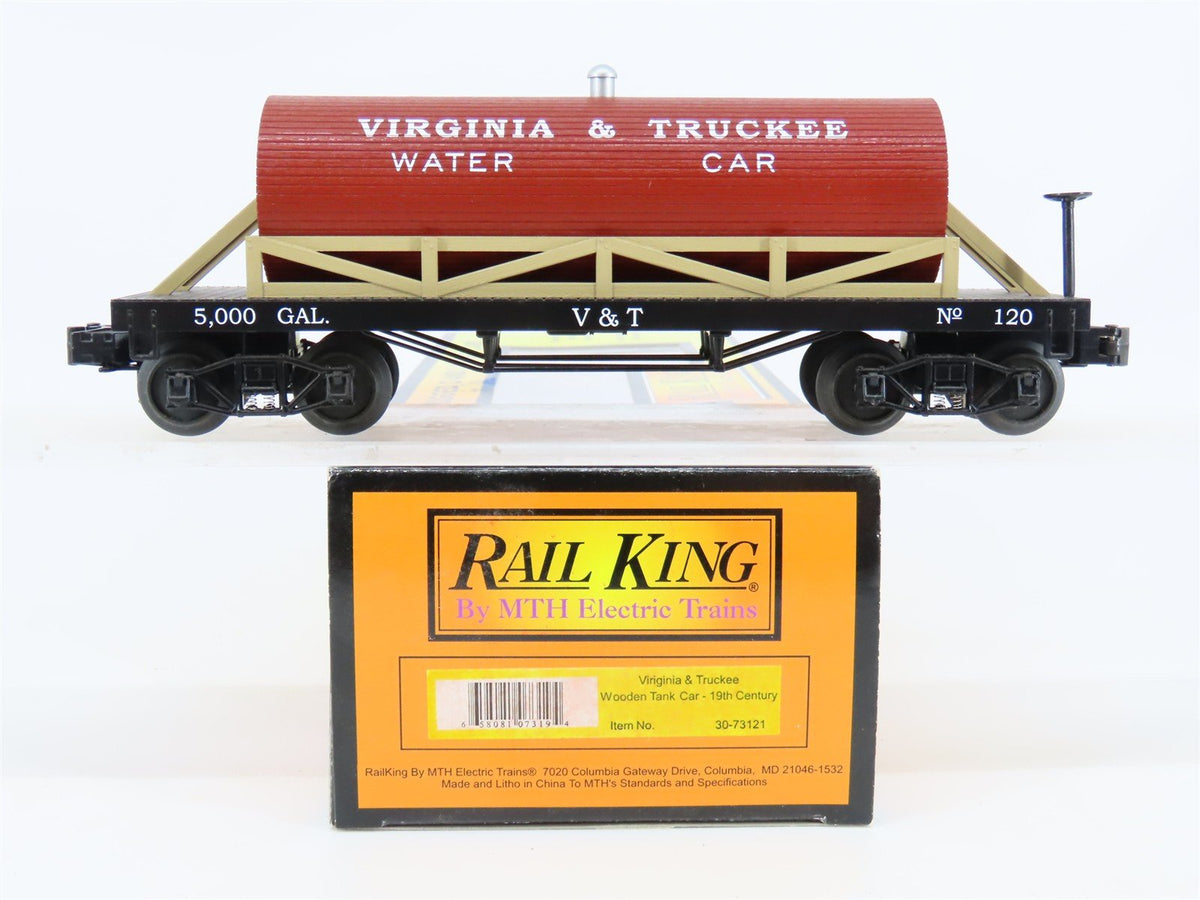 O Gauge 3-Rail MTH Rail King 30-73121 V&amp;T Virginia &amp; Truckee Water Car #120