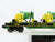O Gauge 3-Rail MTH 20-98362 John Deere Flat Car #1936 W/ 3 Model A Tractors