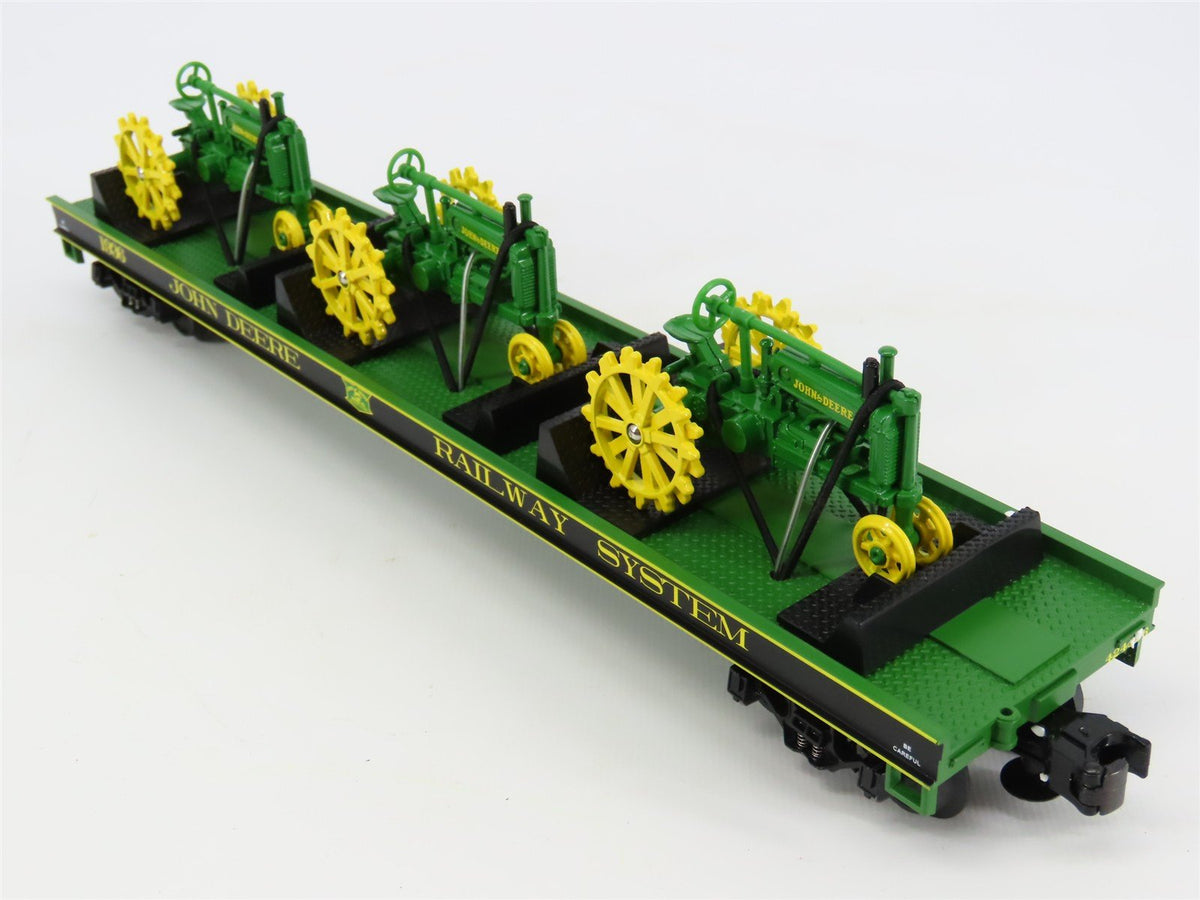 O Gauge 3-Rail MTH 20-98362 John Deere Flat Car #1936 W/ 3 Model A Tractors