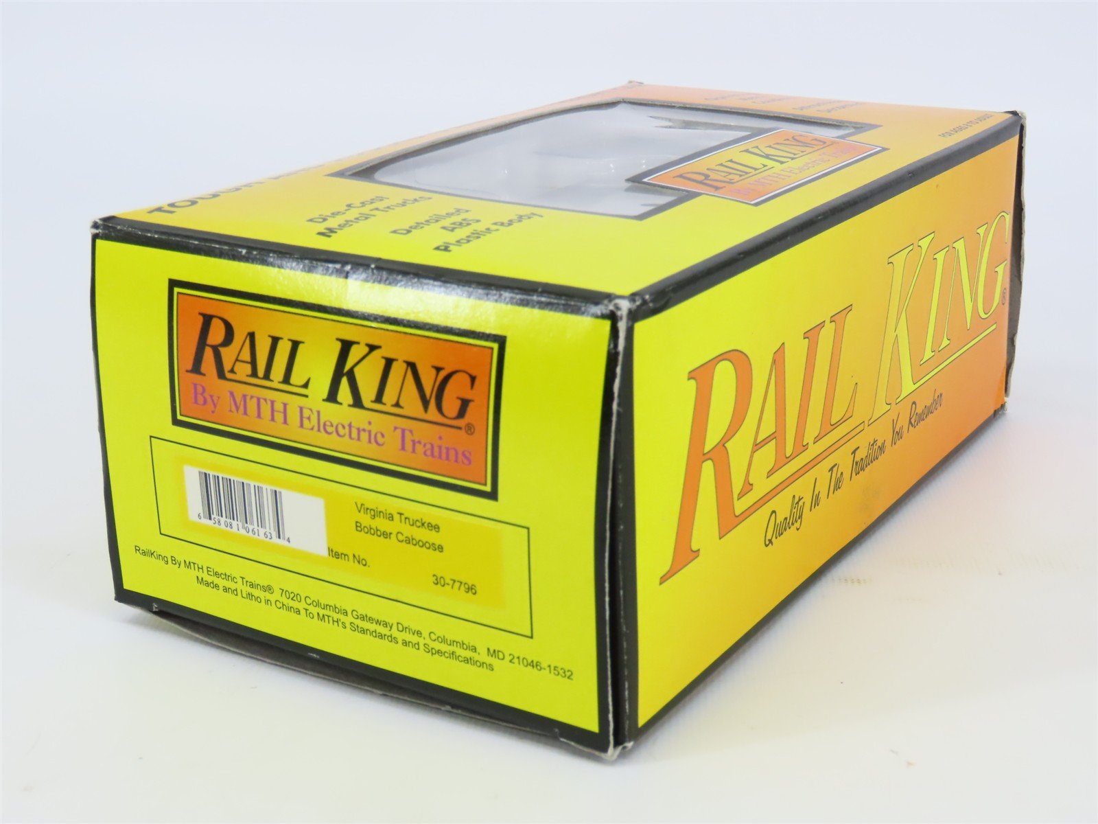 O Gauge 3-Rail MTH Rail King 30-7796 V&T Virginia & Truckee Bobber Caboose #8