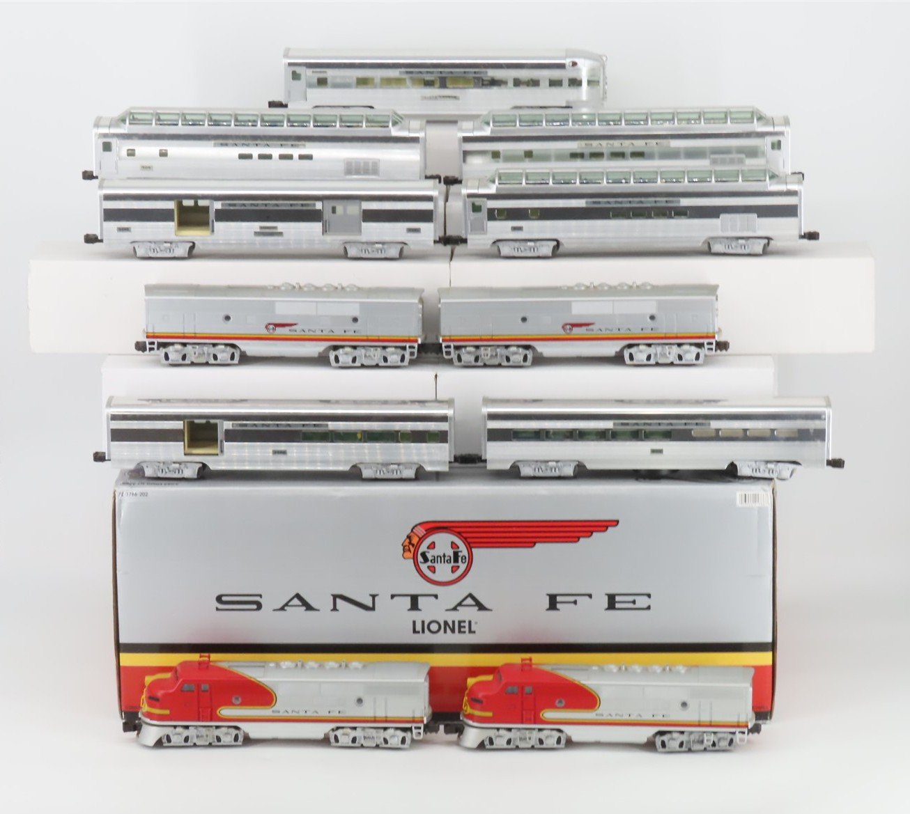 O Gauge 3-Rail Lionel 6-21786 ATSF Santa Fe F3 A/B/B/A Diesel Passenger Set