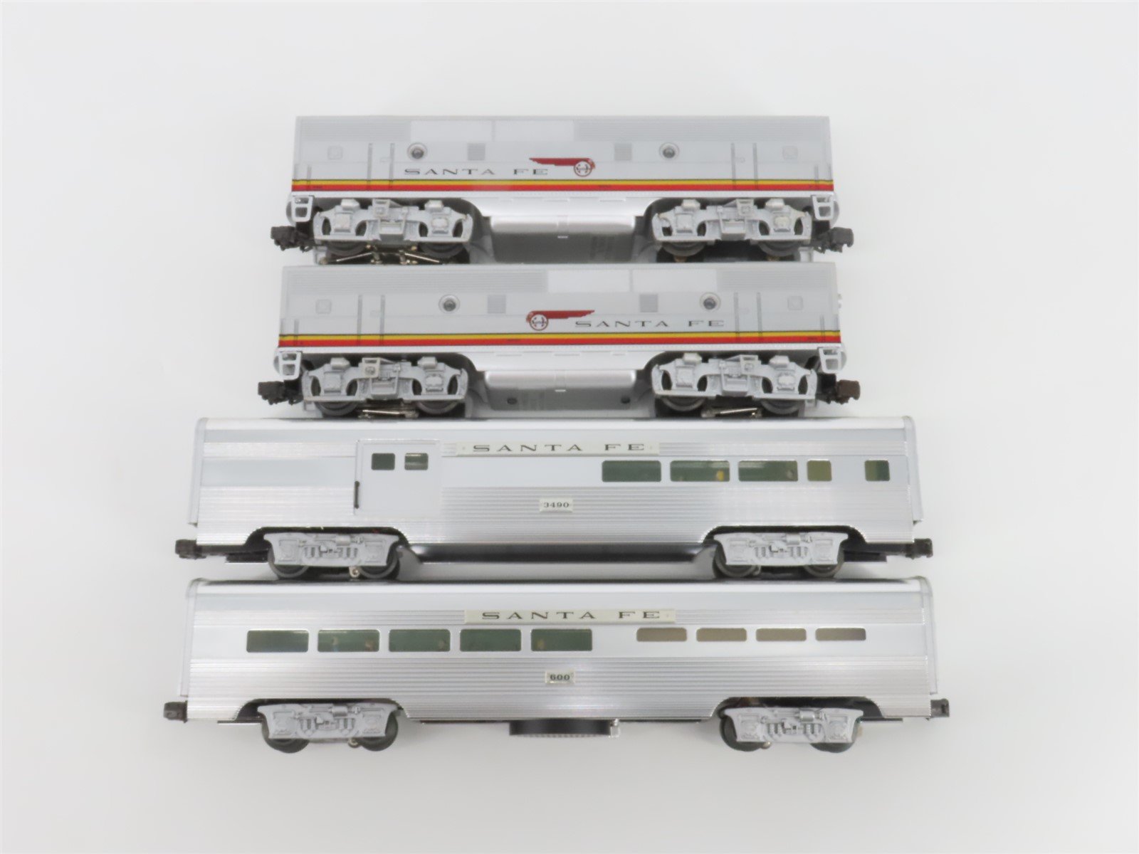 O Gauge 3-Rail Lionel 6-21786 ATSF Santa Fe F3 A/B/B/A Diesel Passenger Set