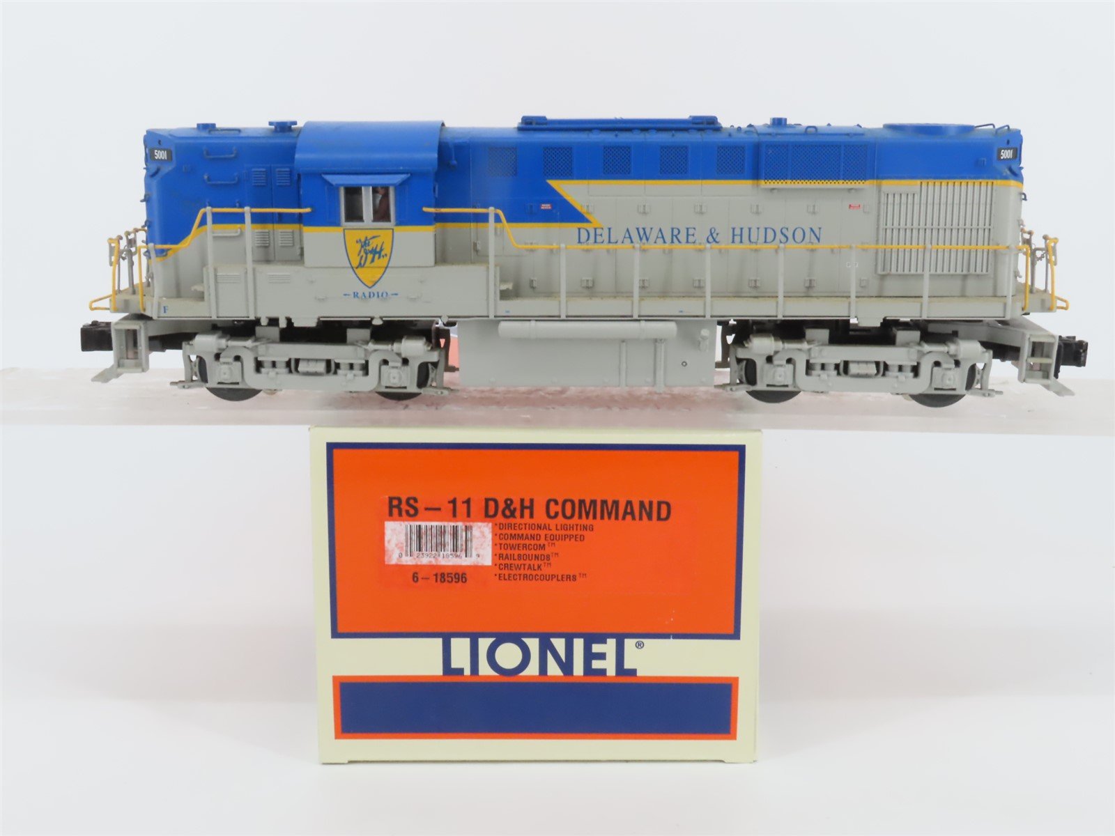 O Gauge 3-Rail Lionel 6-18596 D&H Delaware & Hudson RS11 Diesel #5001 w/TMCC