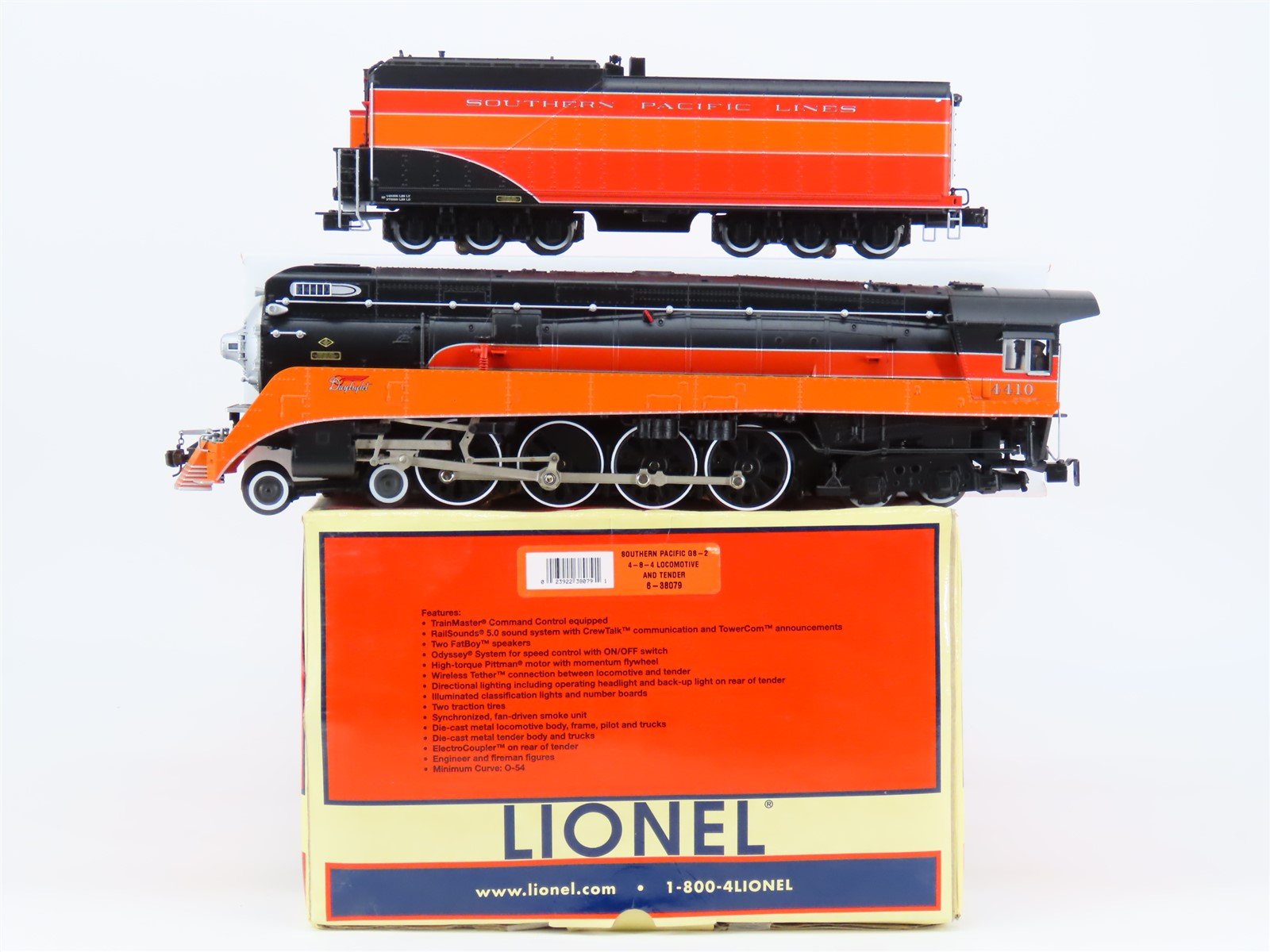 O Gauge 3-Rail Lionel 6-38079 SP Southern Pacific GS2 4-8-4 Steam #4410 wTMCC