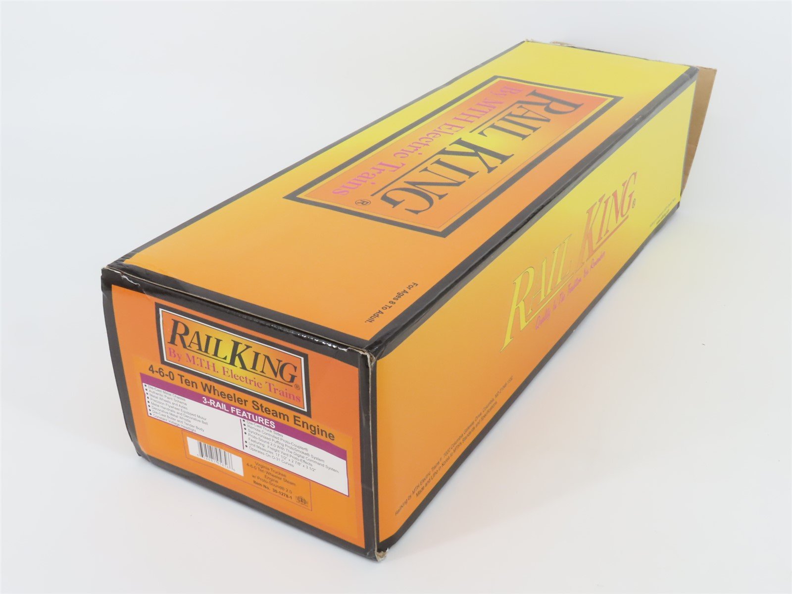 O Gauge 3-Rail MTH 30-1278-1 V&T Railway 4-6-0 Steam Loco #20 NEEDS BATTERY