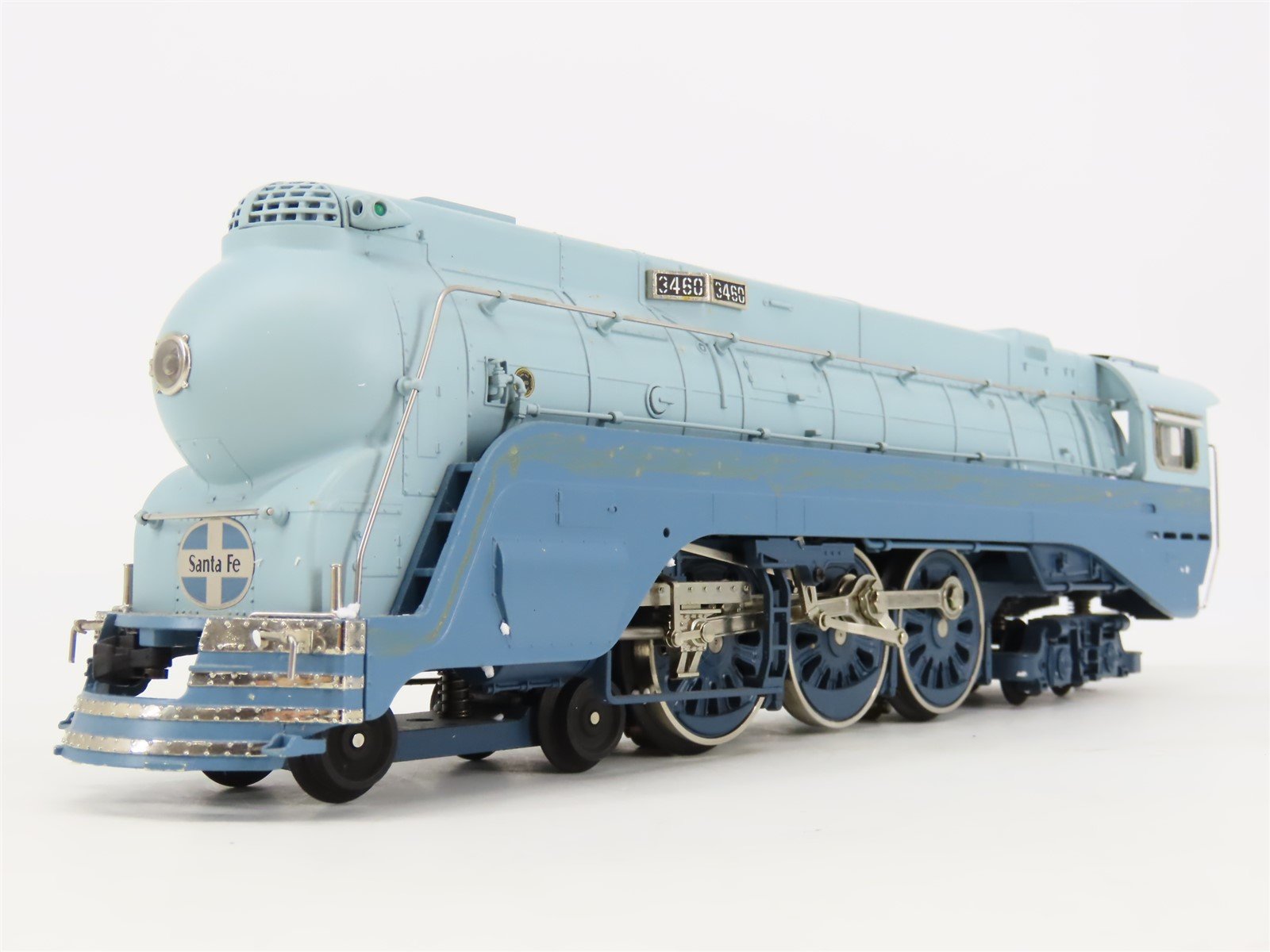 O Gauge 3-Rail MTH 20-3079-1 ATSF Railway Blue 4-6-4 Steam #3460 NEEDS BATTERY