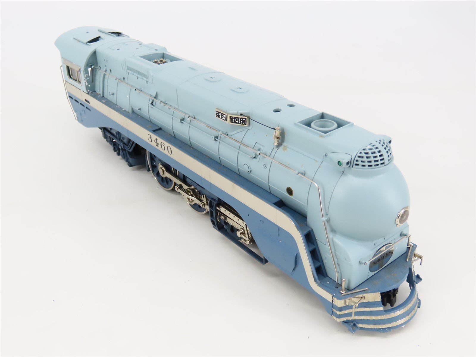 O Gauge 3-Rail MTH 20-3079-1 ATSF Railway Blue 4-6-4 Steam #3460 NEEDS BATTERY