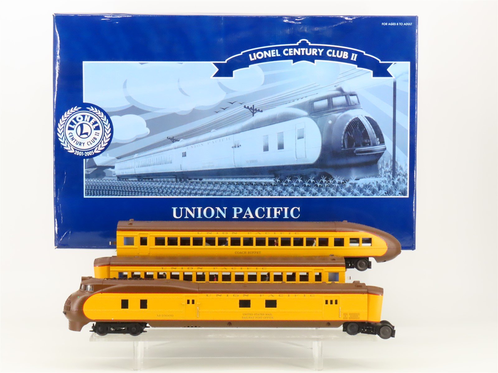 O Gauge 3-Rail Lionel 6-51007 UP Union Pacific M-10000 Streamliner Diesel Set