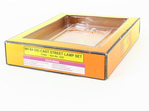O 1/48 Scale MTH Rail King 1032 Die-Cast Street Lamp No. 64 Set of 2