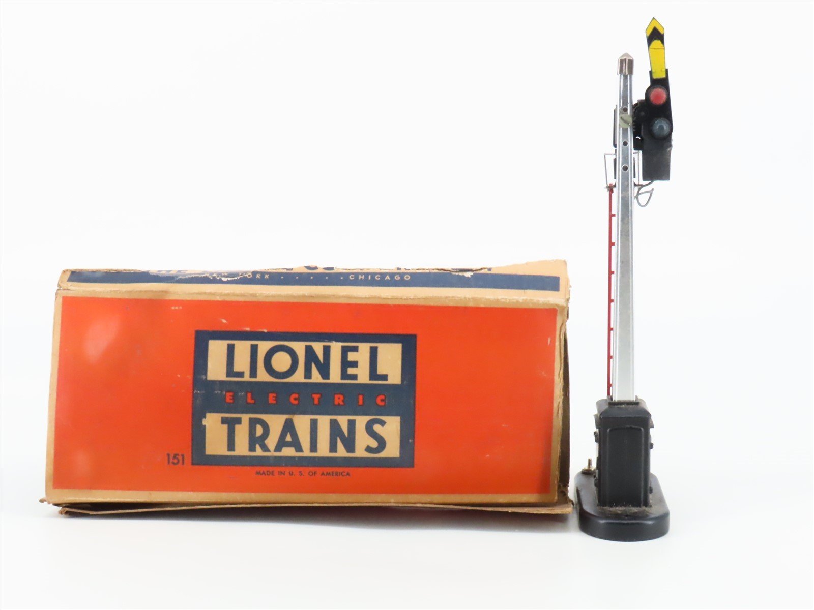 O 1/48 Scale Lionel Die-Cast No. 151 Semaphore Railroad Signal
