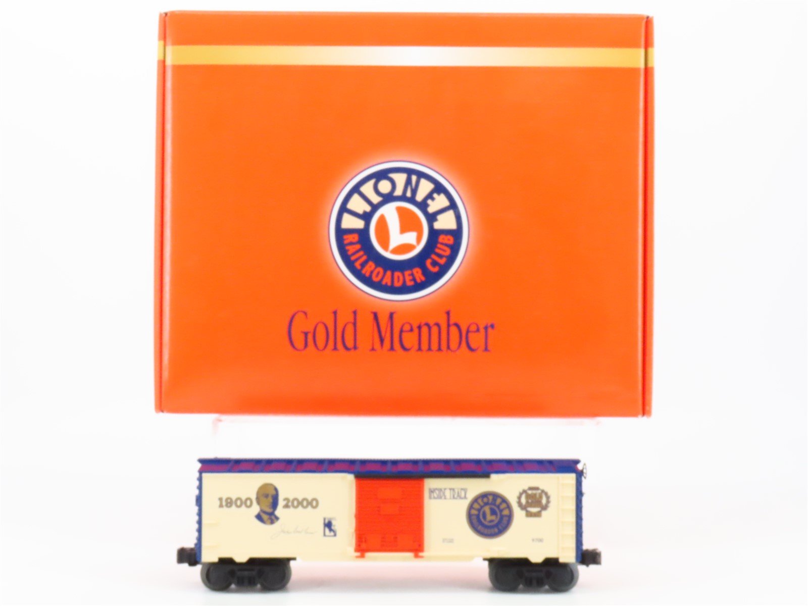 O 3-Rail Lionel 6-19991 LRRC Gold Member Box Car Centennial Celebration Set