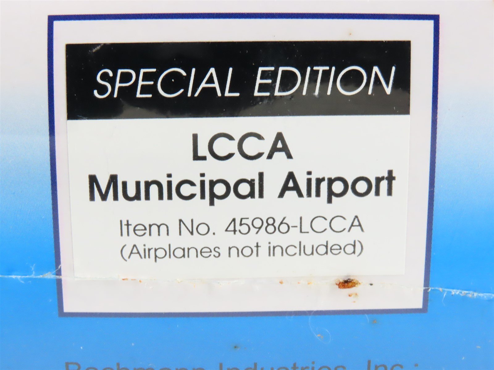 O 1/48 Scale Bachmann Plasticville Kit 45986-LCCA Municipal Airport - Sealed