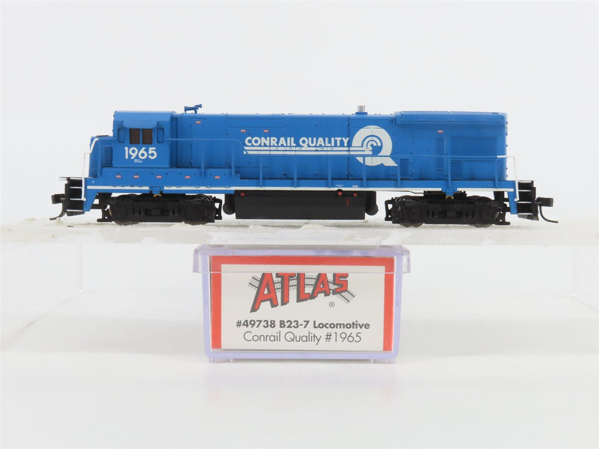 N Scale Atlas 49738 CR Conrail Quality GE B23-7 Diesel #1965 - DCC Ready