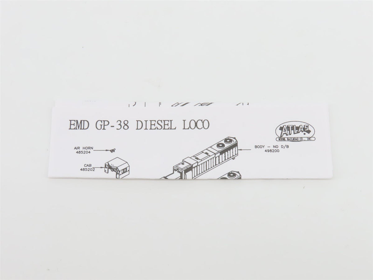 N Scale 49830 Atlas CR Conrail EMD GP38 Diesel Locomotive #7894 - DCC Ready