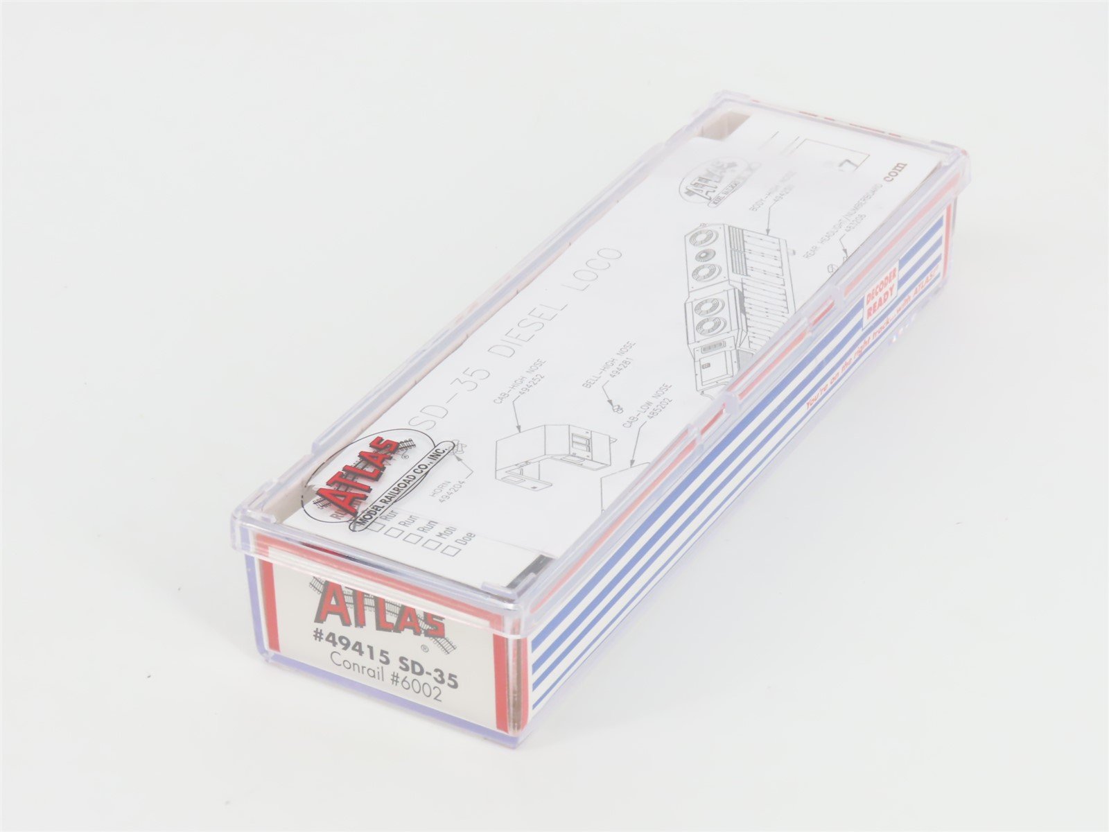 N Scale Atlas 49415 CR Conrail EMD SD35 Diesel Locomotive #6002 - DCC Ready