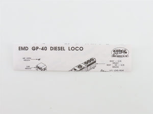 N Scale Atlas 48518 CR Conrail EMD GP40 Diesel Locomotive #3054