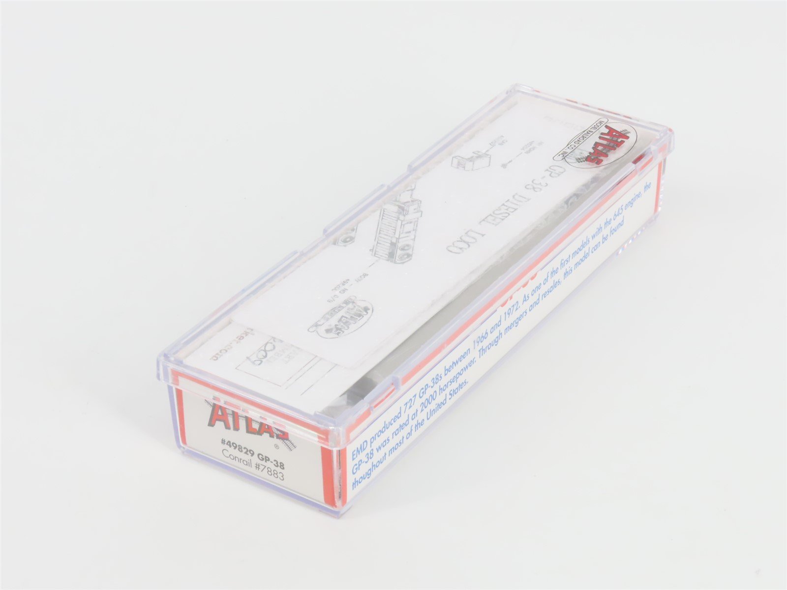 N Scale Atlas 49829 CR Conrail EMD GP38 Diesel Locomotive #7883 - DCC Ready