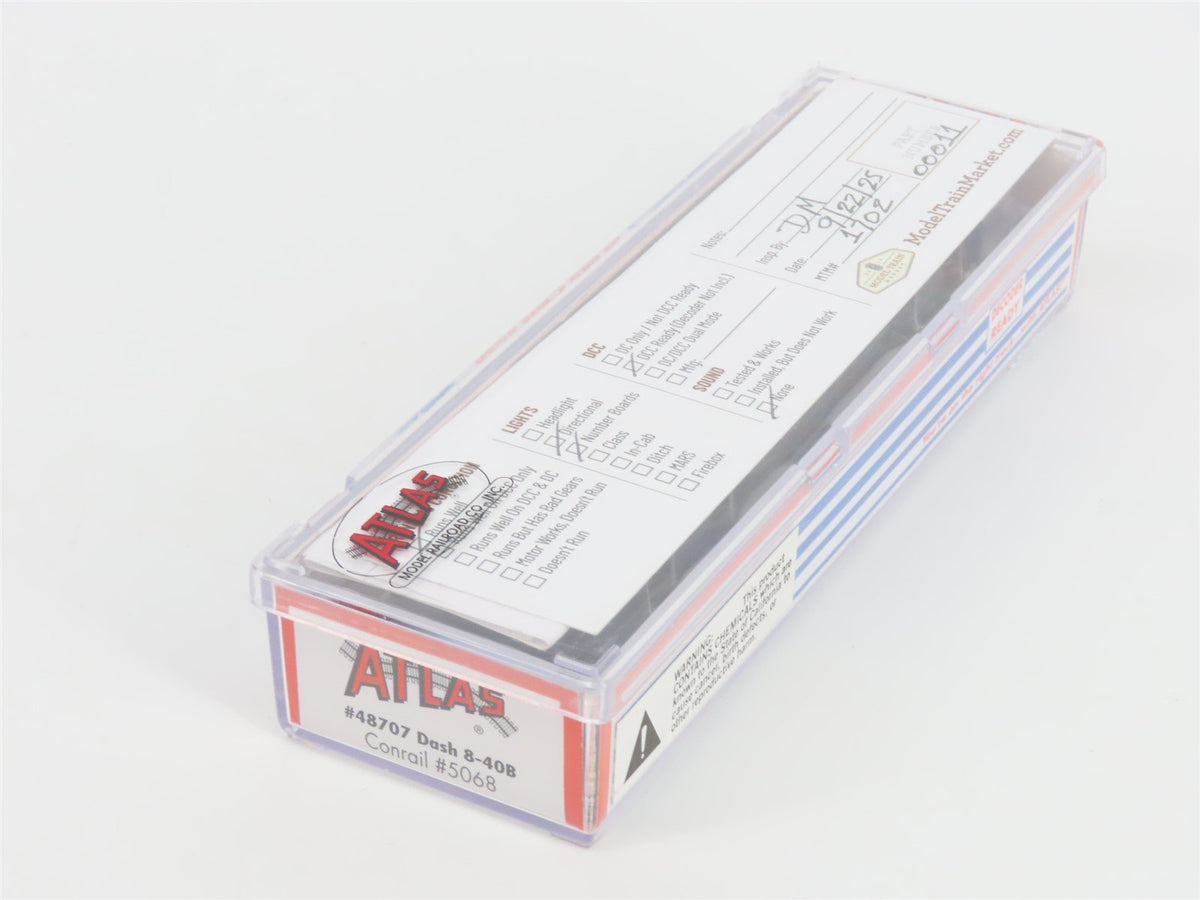 N Scale Atlas 48707 CR Conrail GE Dash 8-40B Diesel #5068 - DCC Ready