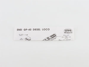 N Scale Atlas 48517 CR Conrail EMD GP40 Diesel Locomotive #3021