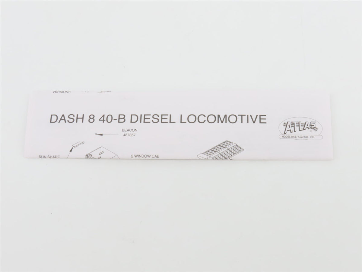 N Scale Atlas 48734 CR Conrail Quality GE Dash 8-40B Diesel #5086 - DCC Ready