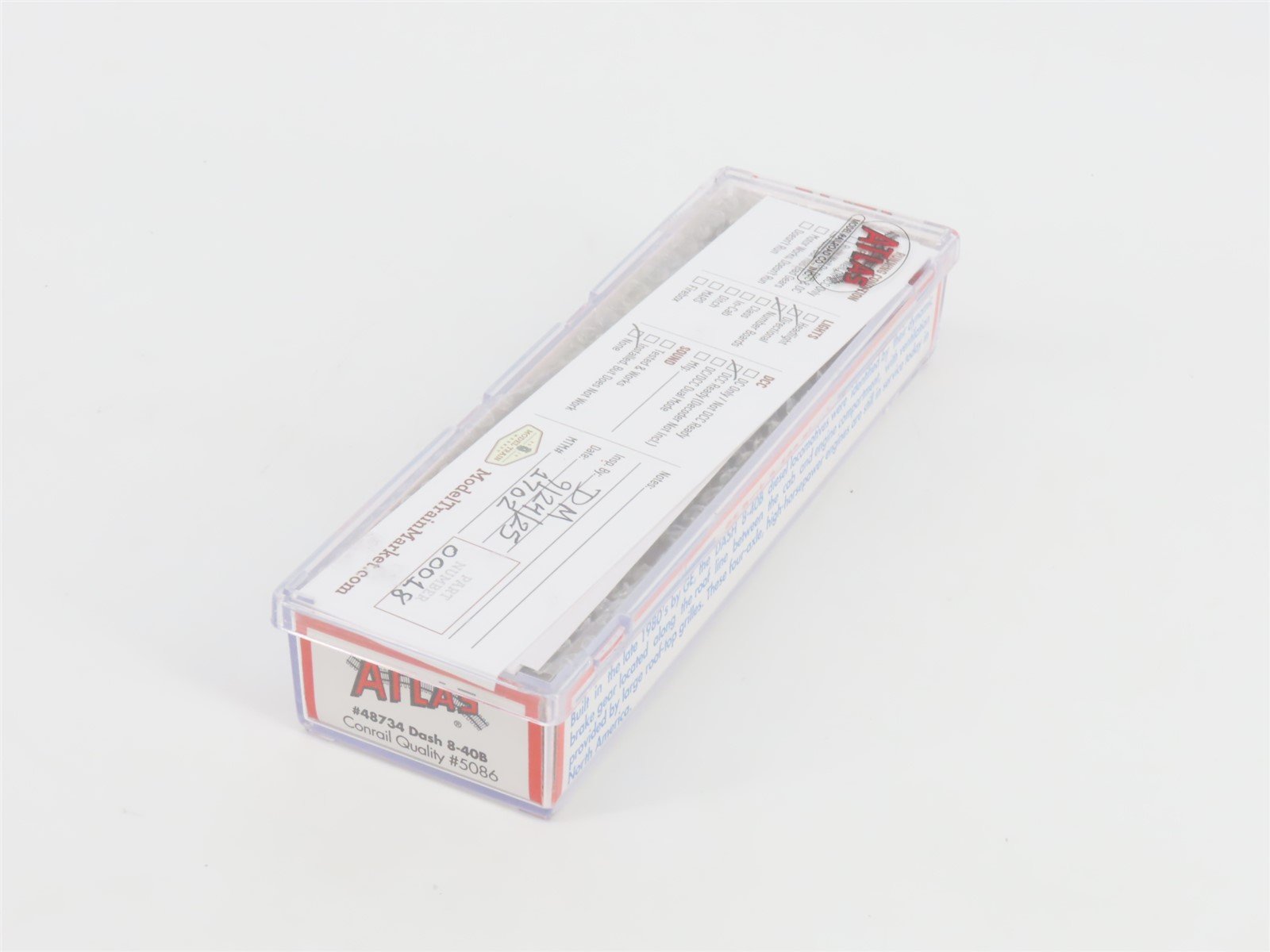 N Scale Atlas 48734 CR Conrail Quality GE Dash 8-40B Diesel #5086 - DCC Ready