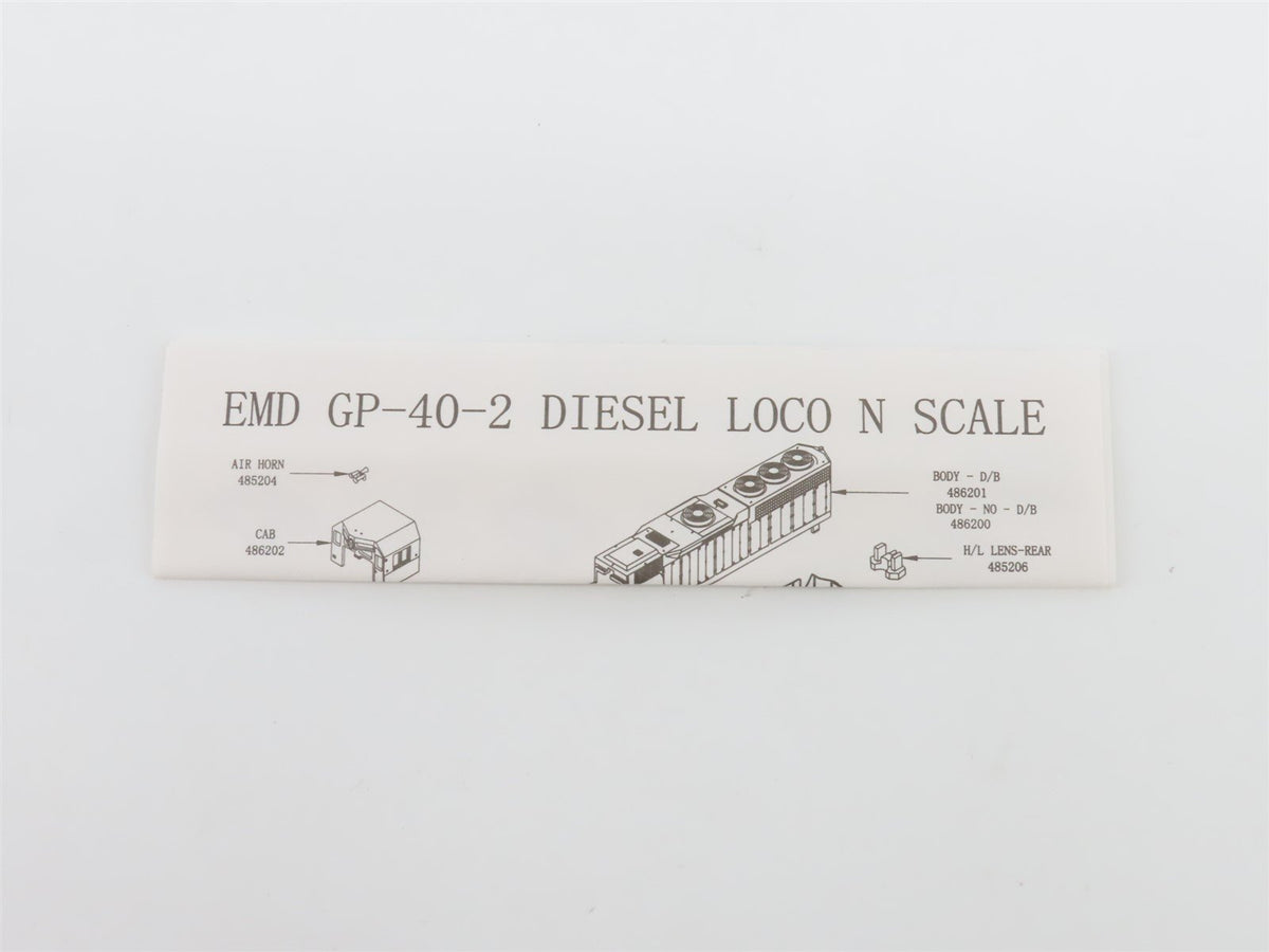 N Scale Atlas 48630 CR Conrail EMD GP40-2 Diesel Locomotive #3372 - DCC Ready
