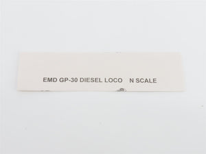 N Scale Atlas Classic 47518 CR Conrail EMD GP30 Diesel #2224 - DCC Ready